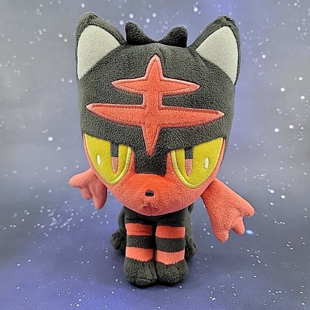 Pokemon Center Original Litten 2016 Plush 8" Inch No Tags